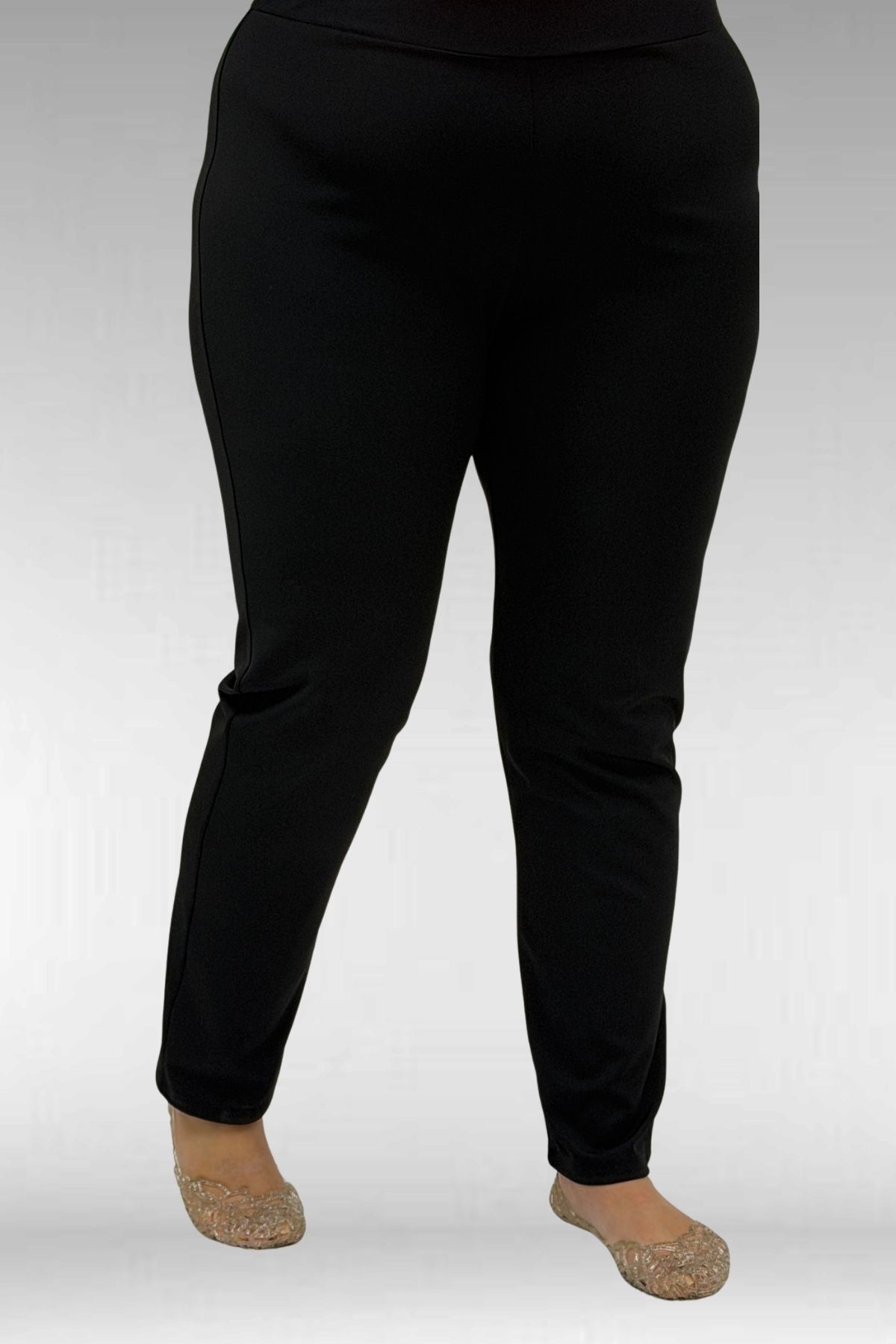 1727 Büyük Beden Uzunkol Tesettür Mayo Takım - Yaprak Desen Mavi-Siyah