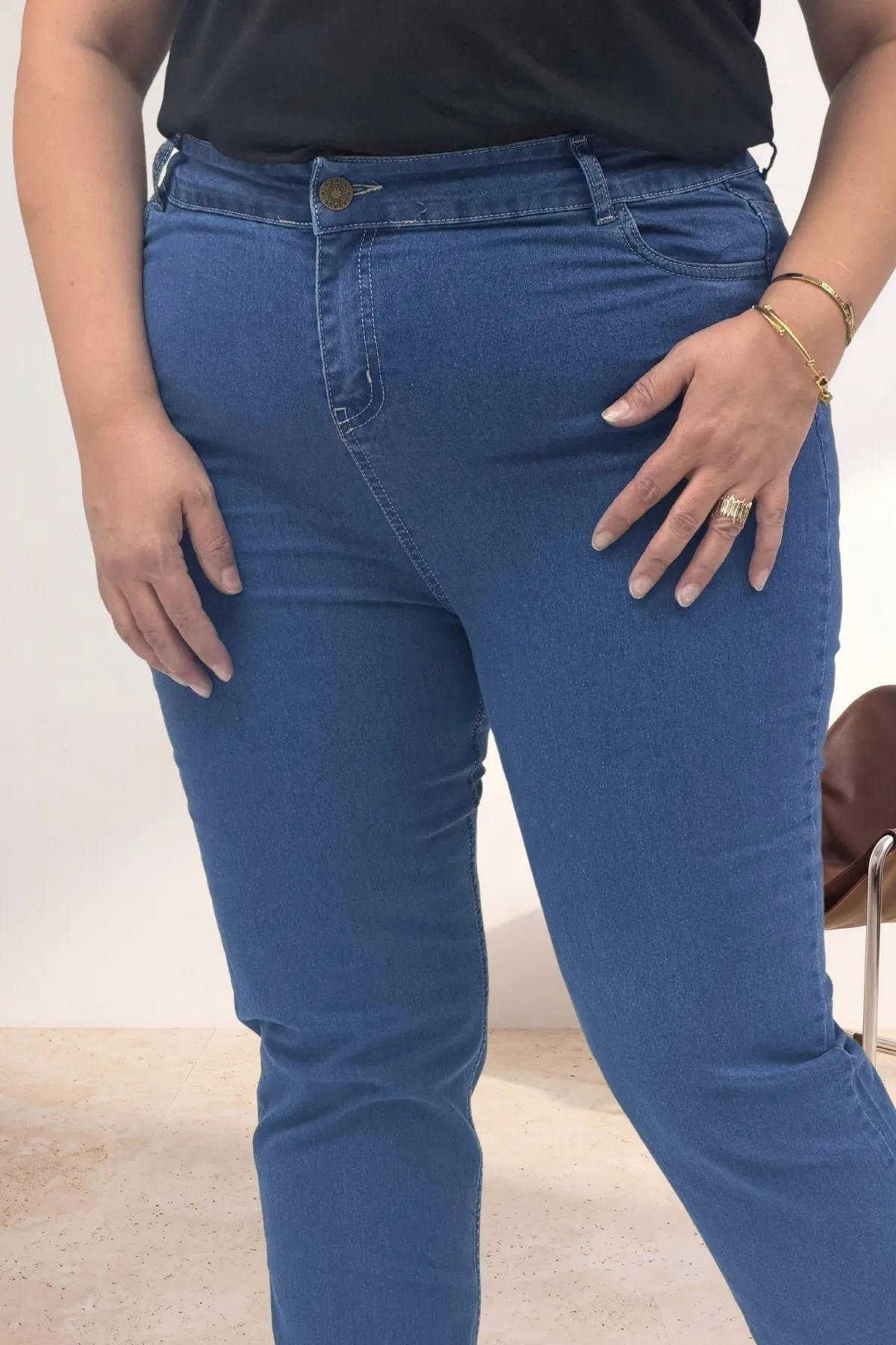 5053 Darpaça Kot Pantolon - Mavi