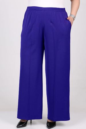 F-29019 Büyük Beden Beli Lastikli En Boy Likra Pantolon - Saks