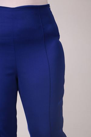 F-29029 Büyük Beden Yandan Fermuarlı Dar Paça Pantolon-Saks