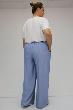 59006 Büyük Beden Bolpaça Xons Pantolon - Mavi