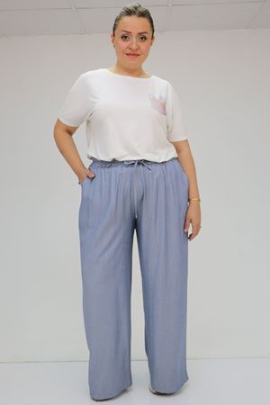 59006 Büyük Beden Bolpaça Xons  Pantolon  -  Lacivert