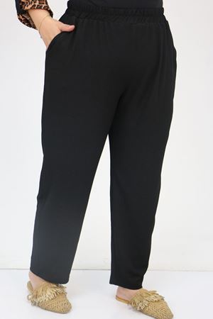 57027 Büyük Beden Erkek Yaka Kombinli Pantolonlu Bürümcük Takım - Siyah-Leopar