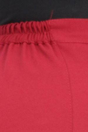 59010 Büyük Beden Beli Düğmeli Double Pantolon - Bordo