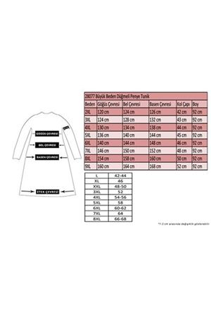 28077 Büyük Beden Polo Yaka Yarım Patlı Penye Tunik - Mürdüm