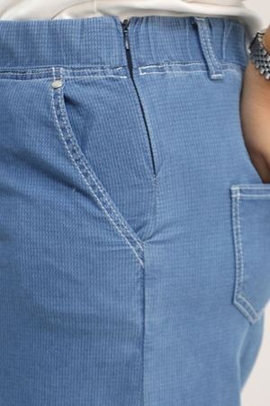 59003 B.B.Beli Lastikli Gizli Fermuarlı Bolpaça Pantolon - Petekli