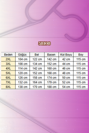 58108 Büyük Beden Mevlana Kesim Mir Tunik - Siyah