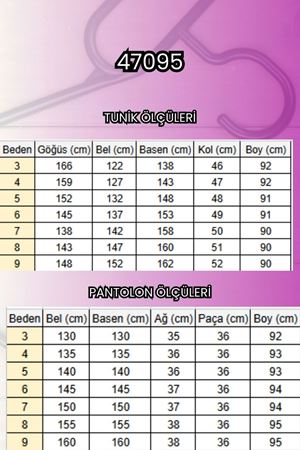 47095 Büyük Beden Yan Tarafı Arma Detaylı Modal Pantolonlu Takım - İndigo