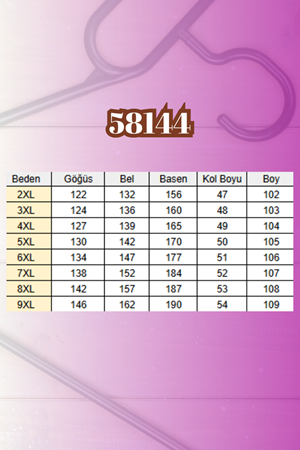58144 Büyük Beden Hakim Yakalı Mir Tunik - Siyah