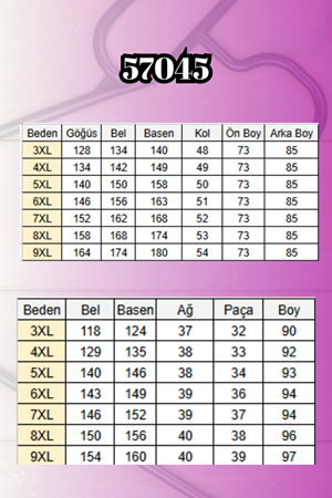 57045 Büyük Beden Önü Bağlama İp Detaylı Modal Pantolonlu Takım - İndigo