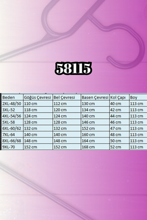 58115 Büyük Beden Kolunda Beyoğlu Detaylı Çilek Tunik - İndigo