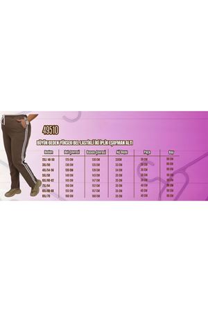 59505-1  Büyük Beden Yüksek Bel Lastikli  İki İplik Eşofman Altı - Antrasit