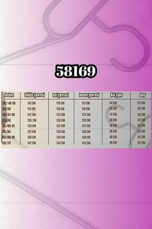 58169 Büyük Beden Hakim Yaka Çıtçıtlı Modal Tunik - Siyah