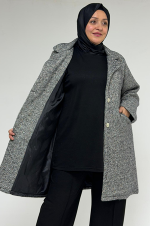 53052 Büyük Beden Rachel Kaban - Siyah