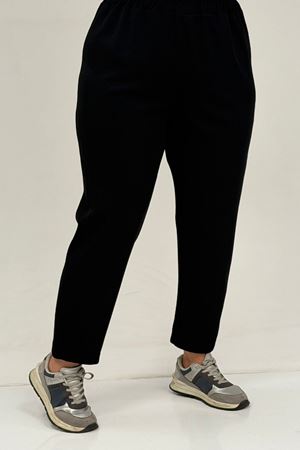 47088 Büyük Beden Omzu Taş Detaylı Pantolonlu Takım - Siyah