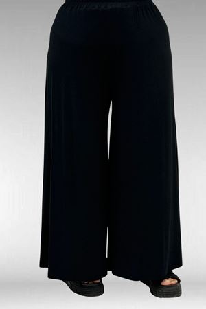 57016  Büyük Beden Erkek Yaka Kombinli Pantolonlu Takım - Siyah-Lacivert