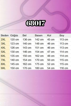 68017 Büyük Beden Hakim Yakalı Kolları Lastikli Tunik - Kırmızı