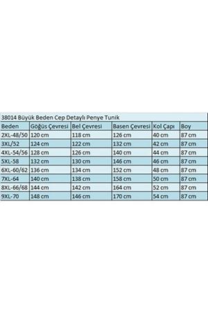 38014 Büyük Beden  Basic Penye Tunik - Bordo