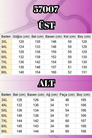 57007 Büyük Beden Yanı Yırtmaçlı Pantolonlu Takım - Siyah
