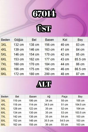 67014 Büyük Beden Parçalı Yakalı Fermuarlı Pantolonlu Penye Takım - Vizon