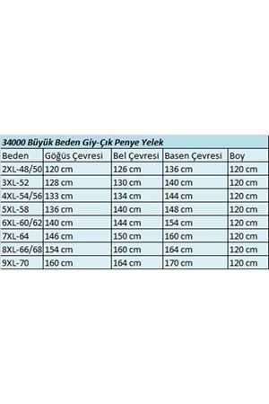 34000 Büyük Beden Penye Giy-Çık Yelek - Siyah