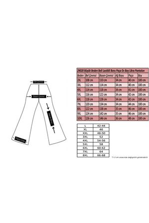 29020 Büyük Beden Beli Lastikli Boru Paça Pantolon - Taba