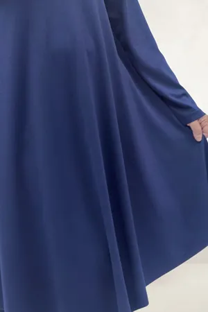 68090  Büyük Beden Modal Mevlana Tunik - Lacivert