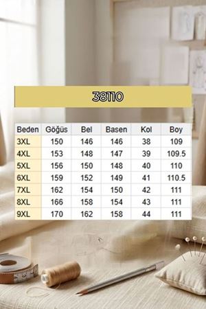 38110  Büyük Beden Düşük Kol Penye Tunik - Kahve
