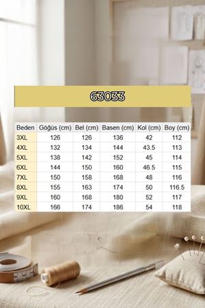 63033 Büyük Beden Boydan Fermuarlı Üç İplik Kap - Lacivert