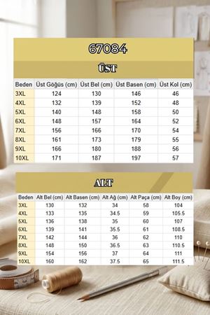 67084 Büyük Beden Çıtçıt Ve Fermuar Detaylı Modal Pantolonlu Takım - Siyah