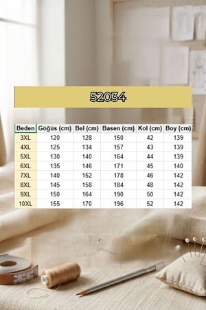 52034 Büyük Beden Eteği Fırfrılı Penye Elbise - Vizon