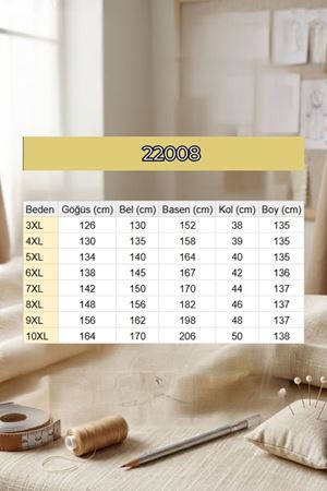 22008 Büyük Beden Kolu Lastikli Penye Elbise - Siyah