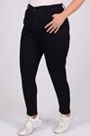 9107  Büyük Beden Dar Paça Kot Pantalon-Koyu Lacivert-1