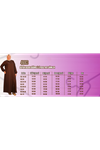 46003 Büyük Beden Mevlana Ferace-Kahverengi