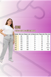 49031 Büyük Beden Yan Cepli Kot Pantolon - Spreyli Lacivert