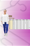 59501 Büyük Beden Penye Tayt - Kahve