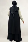 64003 Büyük Beden Giy-Çık Modal Yelek - Siyah